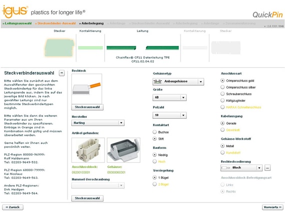 QuickPin 2.0-configuratore cavo-connettore