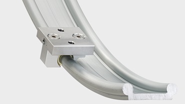 Rail incurvé drylin W avec patin