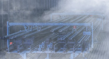 Kältekammer mit Energieketten