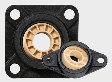 Boîtier massif en fonte igubal avec calotte en polymère iglidur J