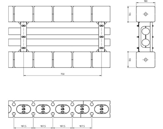 Chaîne porte-câbles off-shore OSC