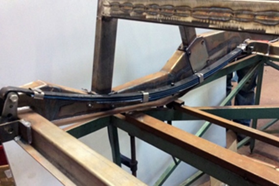 Leaf suspension of the old-timer