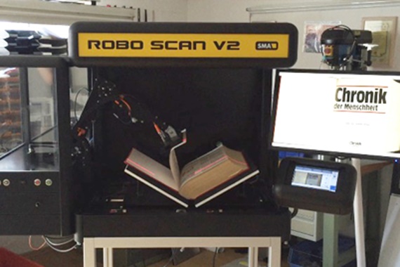 Scanner per libri automatizzato