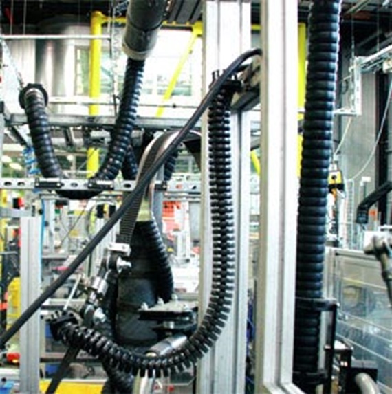 Prove di torsione di triflex® R nel laboratorio igus®, Colonia