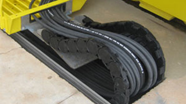 Catena portacavi per un sito di il lancio per razzi