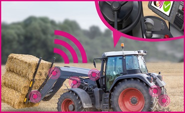 Paliers lisses dans une machine agricole