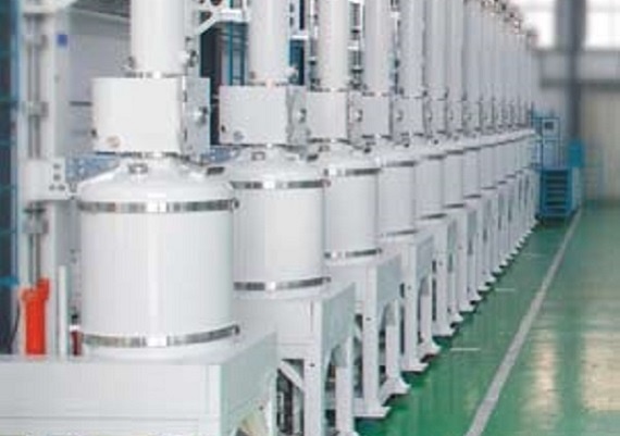 Unità lineare a tubo singolo easytube in un impianto di celle fotovoltaiche di silicio