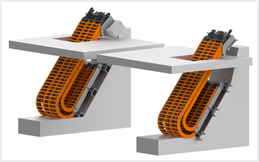 Catene portacavi in elevazione