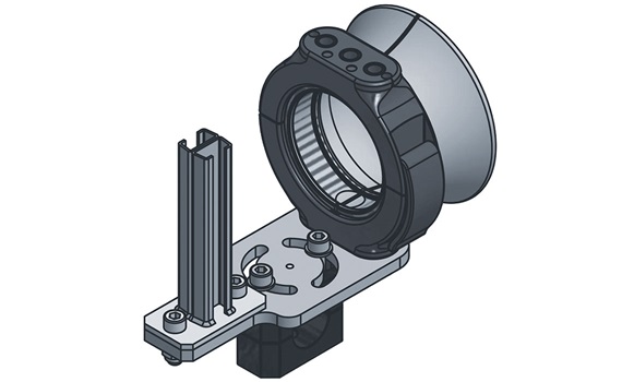 triflex R Schwerlastanbindung mit Radienabstützung 3D