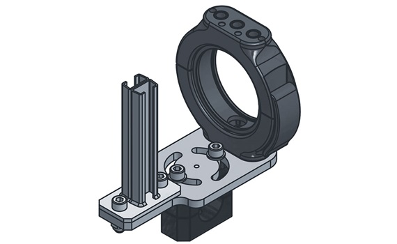Schwerlastanbindung 3D Zeichnung