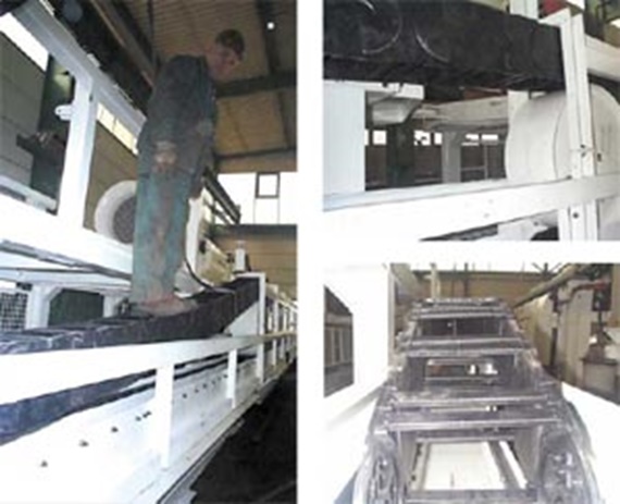 cable carriers on tunnel boring machine 