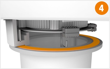 Barra semilavorata come piastra iglidur nell'azimut