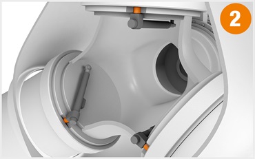 Cuscinetto a strisciamento nel sistema di regolazione dell'angolo delle pale