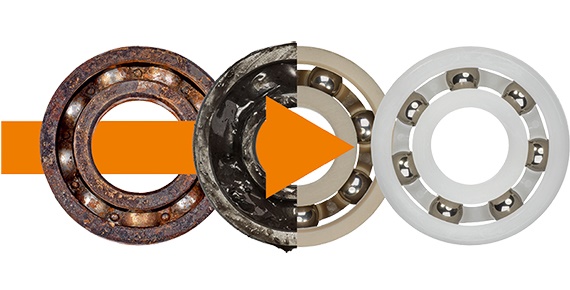 Tech up, Cost down con i cuscinetti a sfere in plastica xiros®