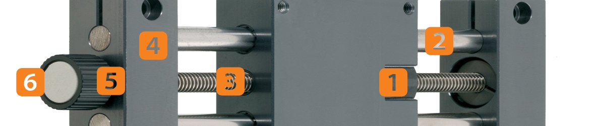 Section d'une table linéaire à vis igus