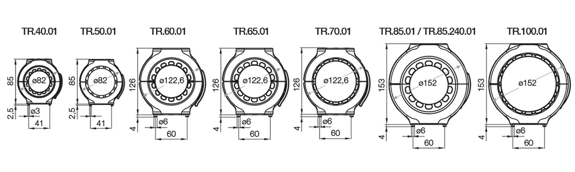 Eléments de fixation triflex R standard avec peignes
